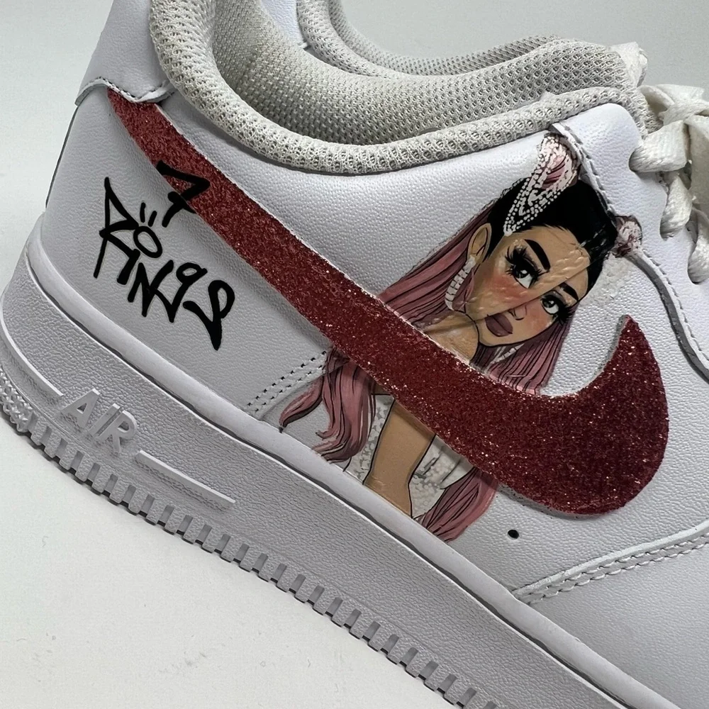 Nike force 1 custom Ariana grande sneakers 7 - Picture 3 of 11